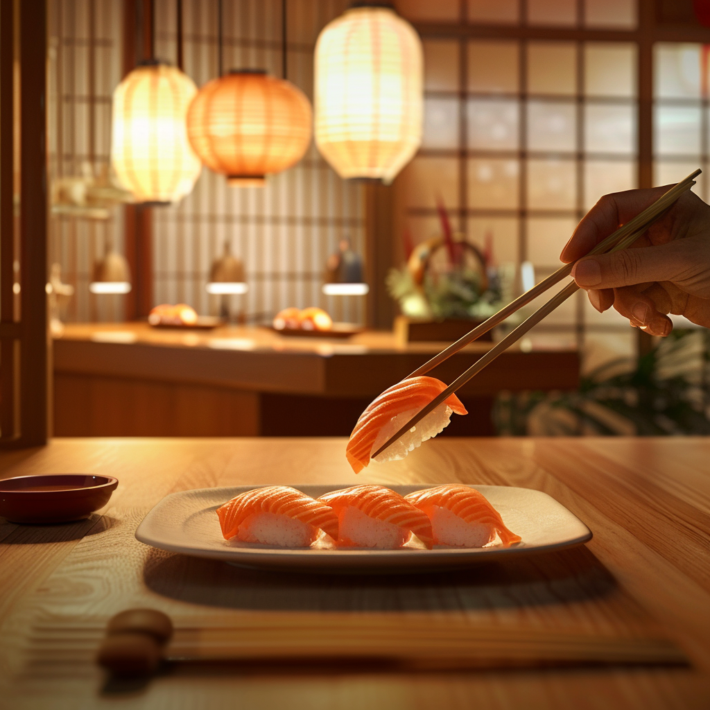 L'histoire du sushi saumon