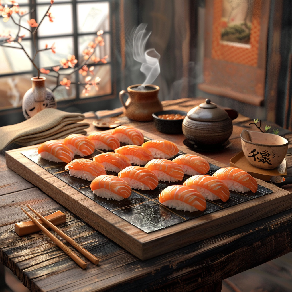 Sushi saumon : un délice sain et savoureux